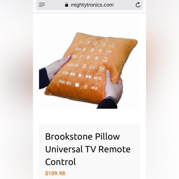 Brookstone Pillow Universal TV Remote Control - Picture 2 of 7